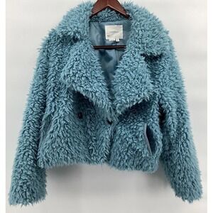 Anthropology Women's Faux Fur Coat Jacket XXS